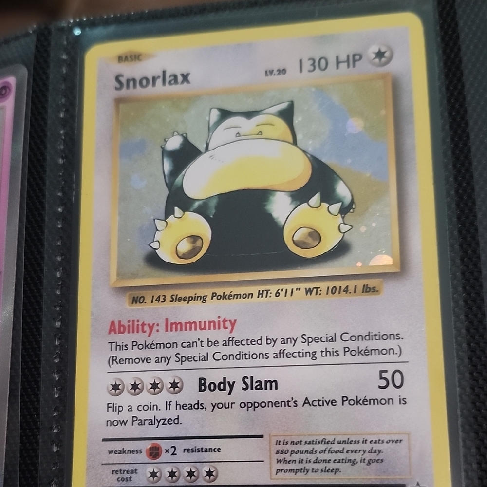 Snorlax Pokémon Card